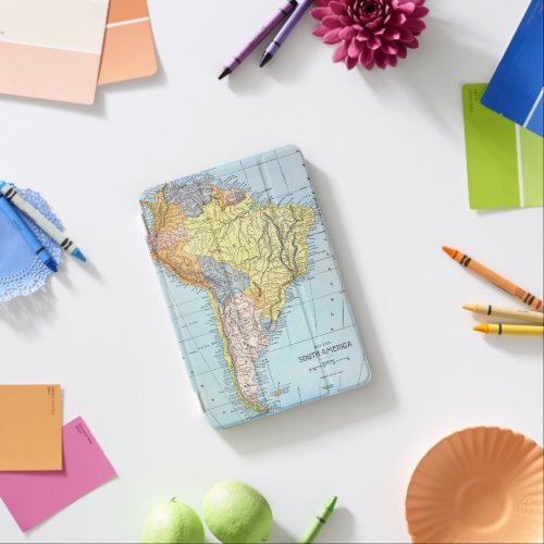 SOUTH AMERICA MAP c1890 iPad Mini Cover