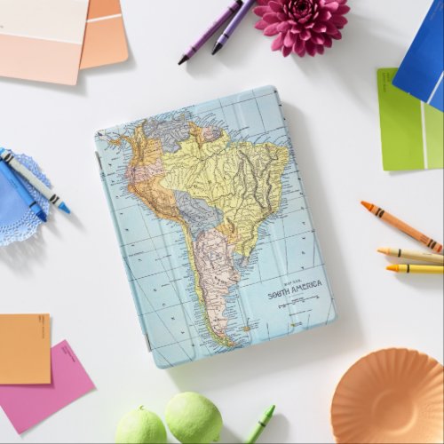 SOUTH AMERICA MAP c1890 iPad Smart Cover
