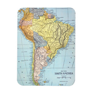 SOUTH AMERICA: MAP, c1890 Magnet