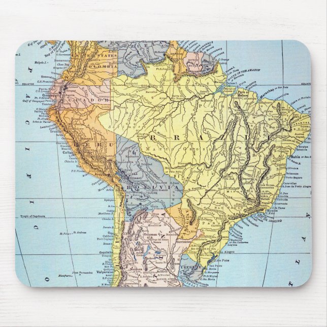 SOUTH AMERICA: MAP, c1890 Mouse Pad (Front)