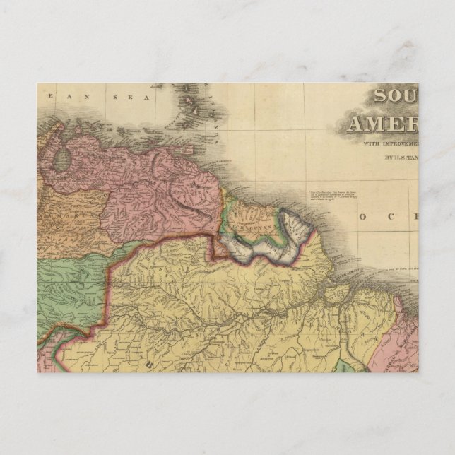 South America northern half Postcard (Front)