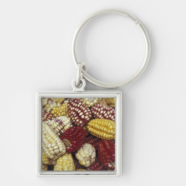 South America, Peru Corn, Maize Keychain (Front)