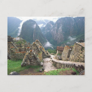 South America, Peru, Machu Picchu Postcard