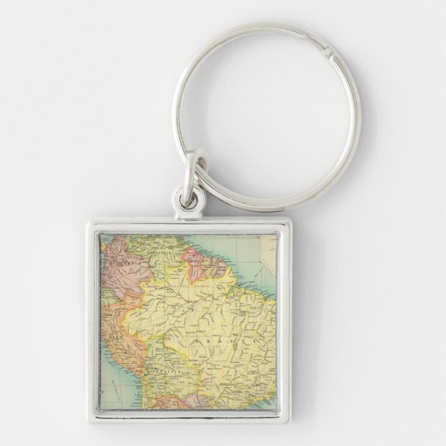 South America political Keychain (Front)