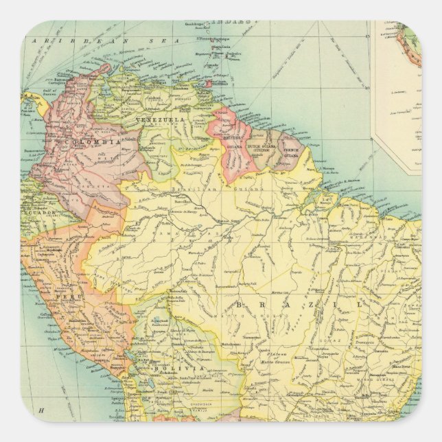 South America political Square Sticker (Front)