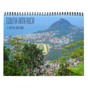 south america travels 15 months calendar