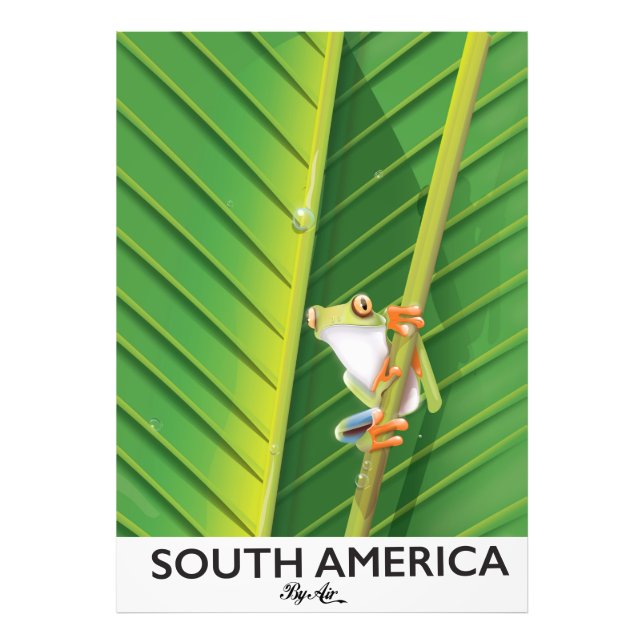 South America Tree Frog vacation poster (Front)