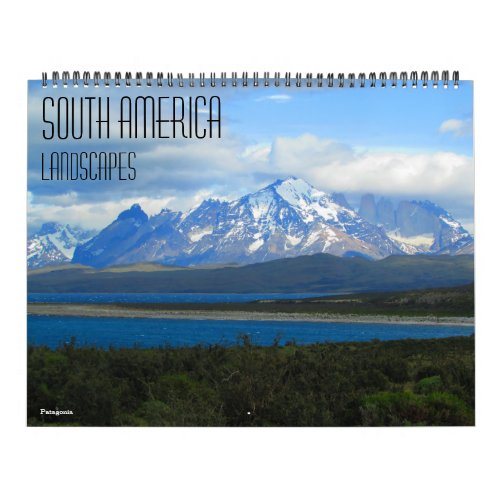 south america vistas 2025 with locations large calendar