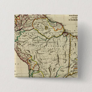 South America with boundaries outlined Pinback Button