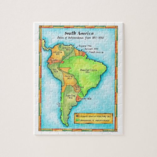 South American Independence Jigsaw Puzzle