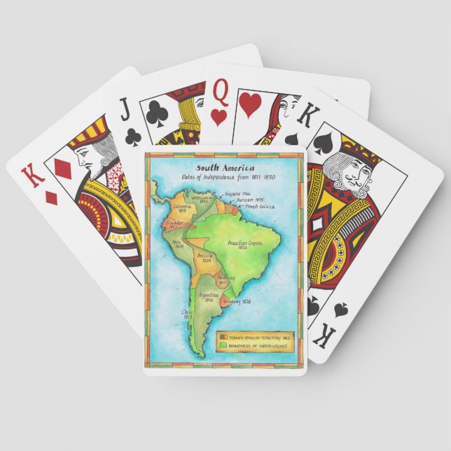 South American Independence Poker Cards (Back)