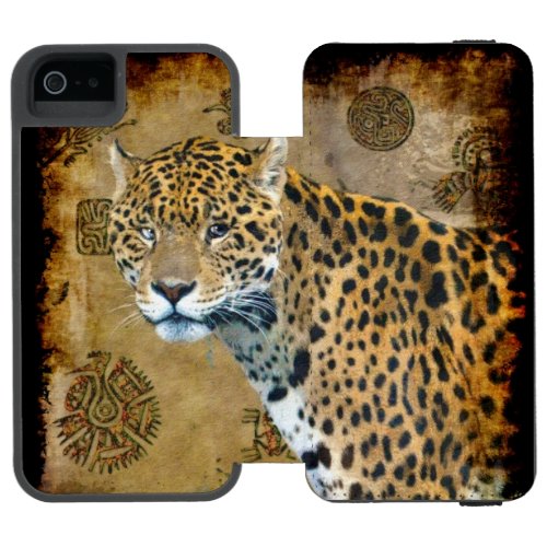 South American Jaguar at Temple of Caracal Wallet Case For iPhone SE55s