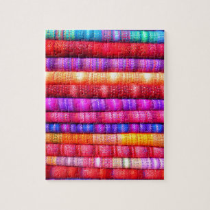 South American Stripe Fabrics Jigsaw Puzzle
