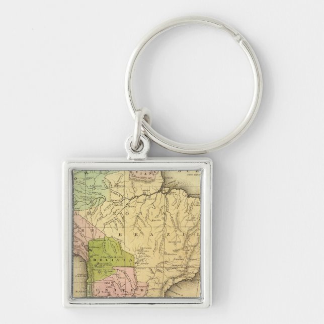 South AmericaOlney Map Keychain (Front)