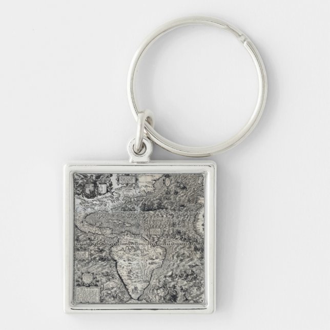 South and Part of North America - Panoramic Keychain (Front)