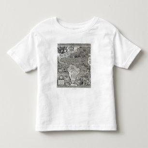 South and Part of North America - Panoramic Toddler T-shirt
