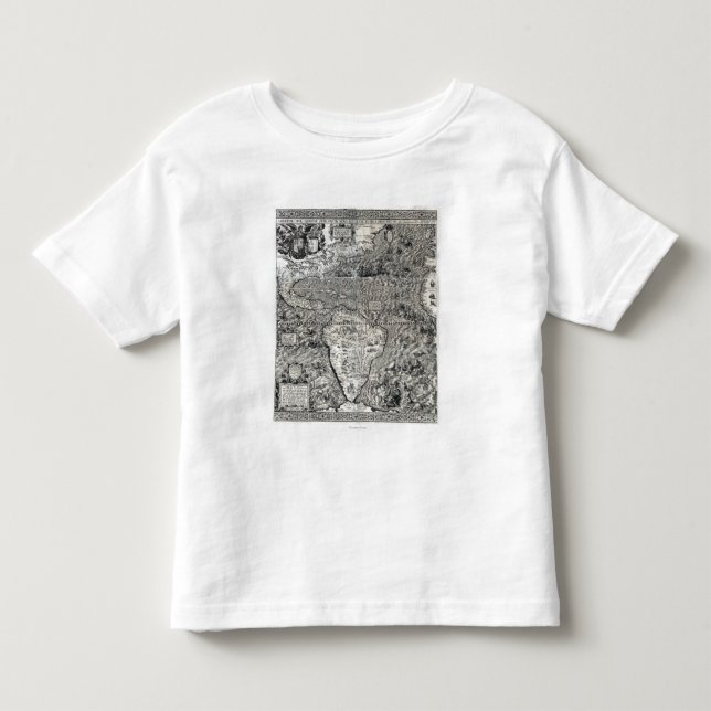 South and Part of North America - Panoramic Toddler T-shirt (Front)