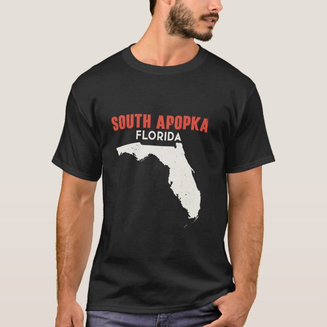 South Apopka Florida USA State America Travel Flor T-Shirt (Front)