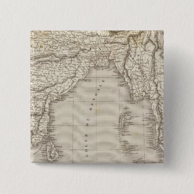 South Asia, India Button (Front)