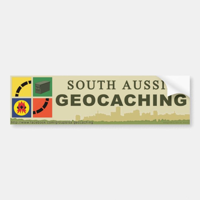South Aussie Geocaching BUMPER STICKER (Front)