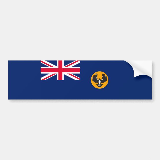 South Australian Flag (Australian State) (SA) Bumper Sticker (Front)