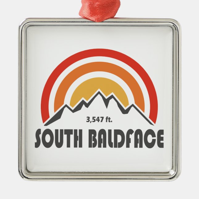 South Baldface New Hampshire Metal Ornament (Front)