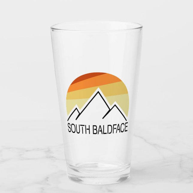 South Baldface New Hampshire Retro Glass (Front)