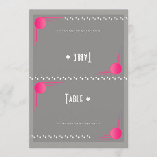 South Beach Deco (Foldable Table Number Cards)