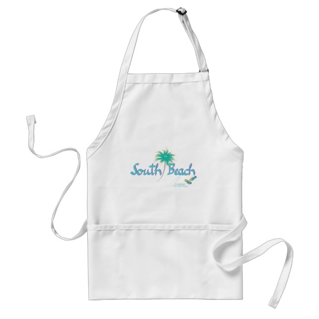 South Beach, FL Adult Apron (Front)