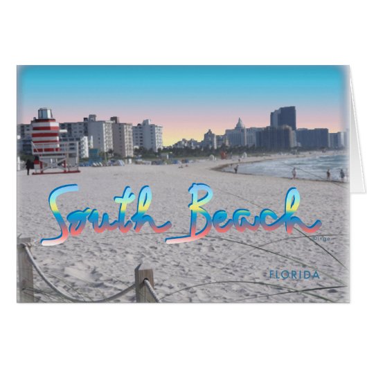 South Beach, FL City View Cards (Front Horizontal)