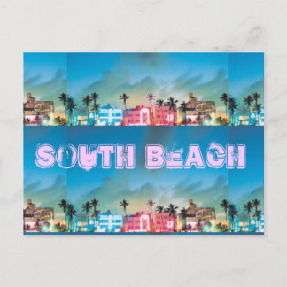 SOUTH BEACH, Florida Postcard