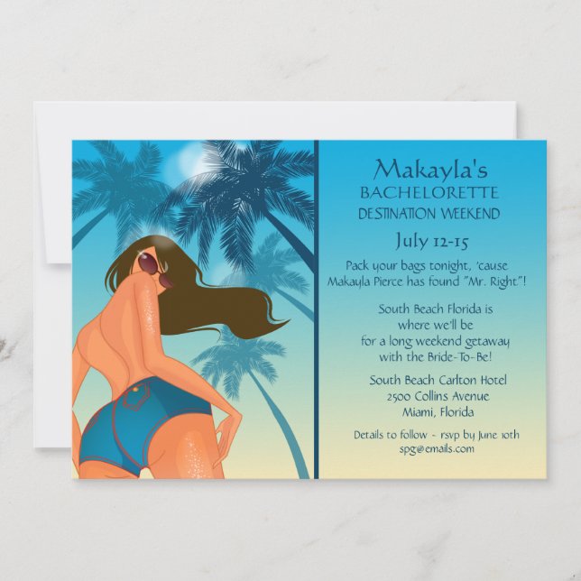South Beach Invitation (Front)