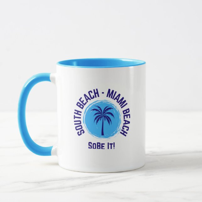 South Beach Miami Beach Florida Coffee Mug (Left)
