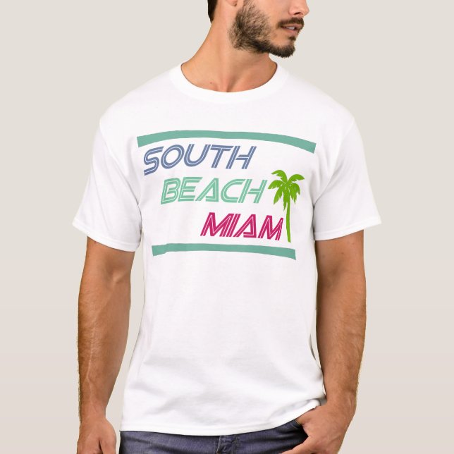 South Beach Miami by U.S. Custom Ink T-Shirt (Front)