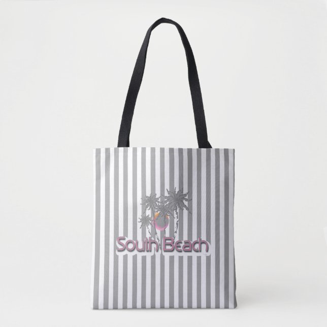 South Beach Miami, FL, Tropical, Cool Tote Bag (Front)