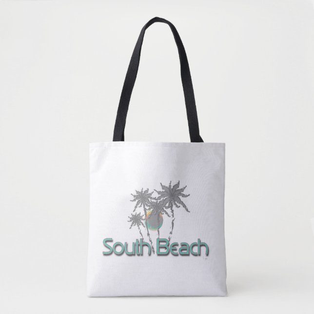 South Beach Miami, FL, Tropical, Cool Tote Bag (Front)
