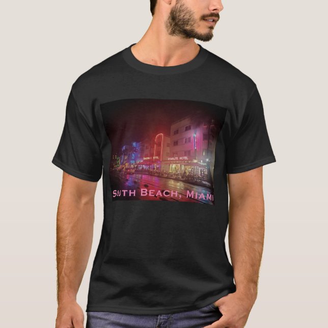 South Beach, Miami, Florida Art Deco T-Shirt (Front)