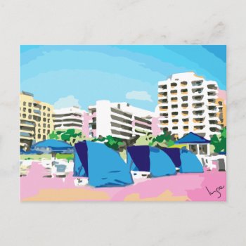 South Beach  Miami  Florida Cool Postcard by ingeinc at Zazzle