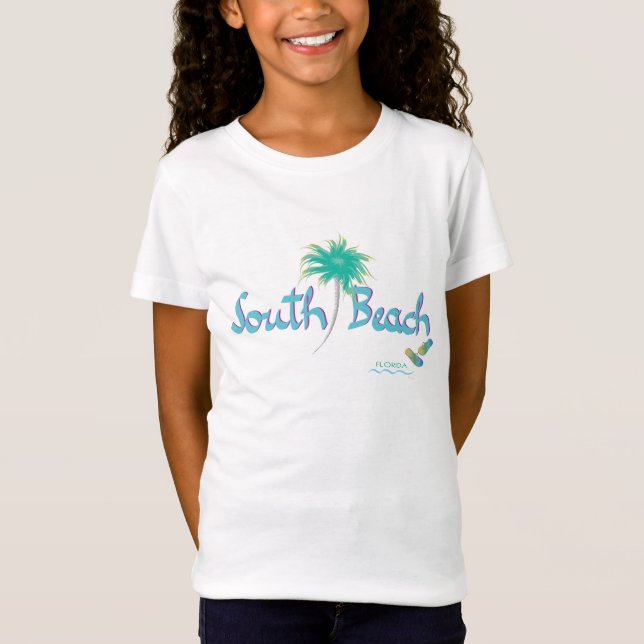 South Beach, Miami, Florida Flip Flops T-Shirt (Front)