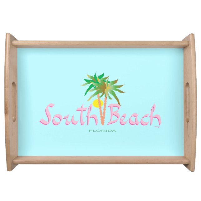 South Beach, Miami, Florida Serving Tray (Front)
