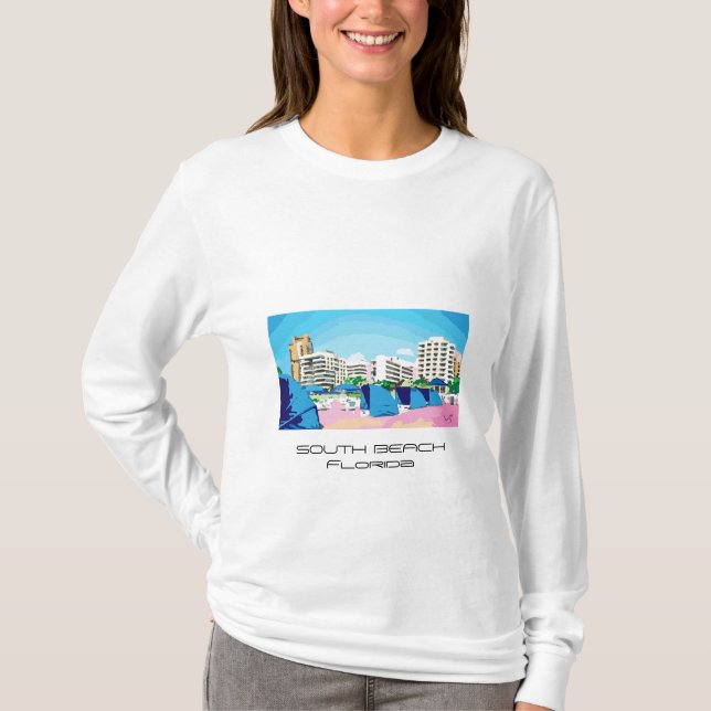 SOUTH BEACH, MIAMI, FLORIDA T-shirt (Front)