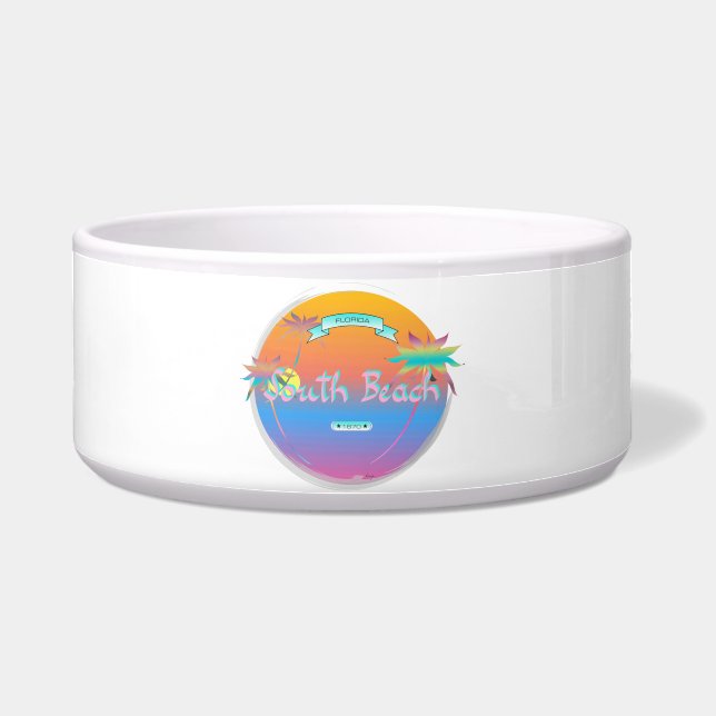 South Beach, Miami, Florida with Palms Bowl (Front)