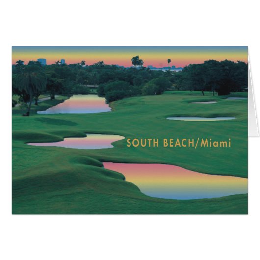 South Beach - Miami GOLF Cards (Front Horizontal)