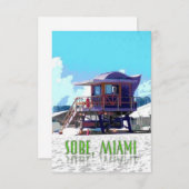 South Beach Miami hut (Front/Back)