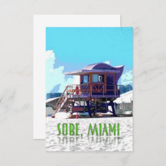 South Beach Miami hut (Front/Back)