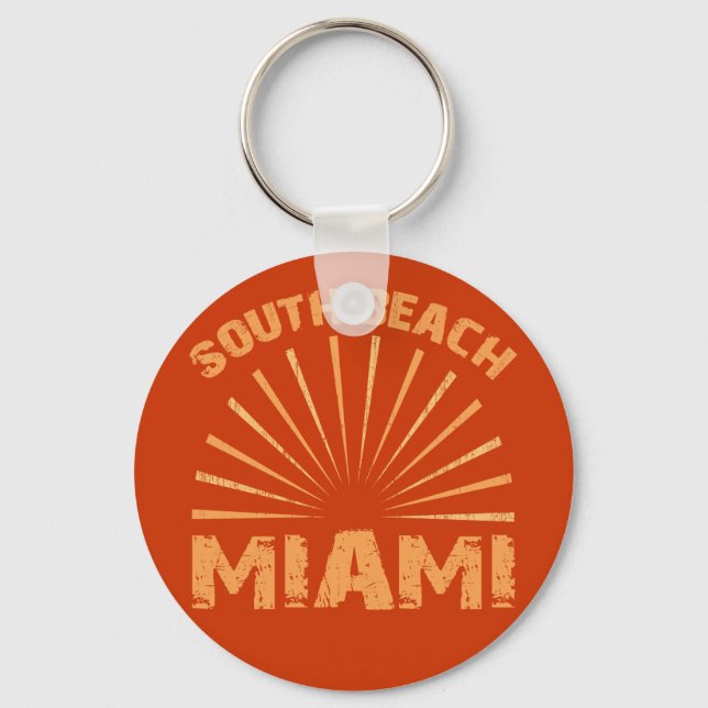 SOUTH BEACH MIAMI KEYCHAIN (Front)