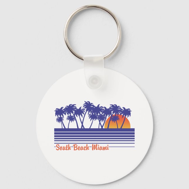 South Beach Miami Keychain (Front)