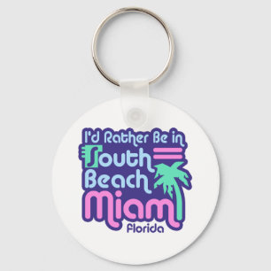 South Beach Miami Keychain