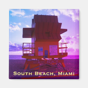 South Beach, Miami Lifeguard Stand (Ocean Rescue) Magnet