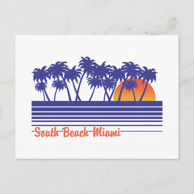 South Beach Miami Postcard (Front)
